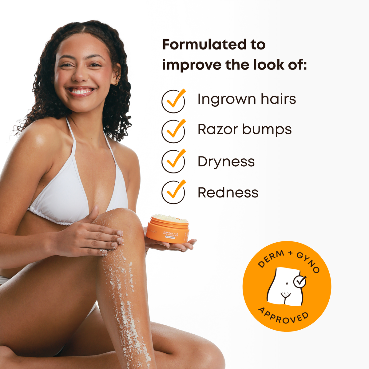 Ingrown Hair Exfoliating Scrub - Vanilla Tangerine Y6