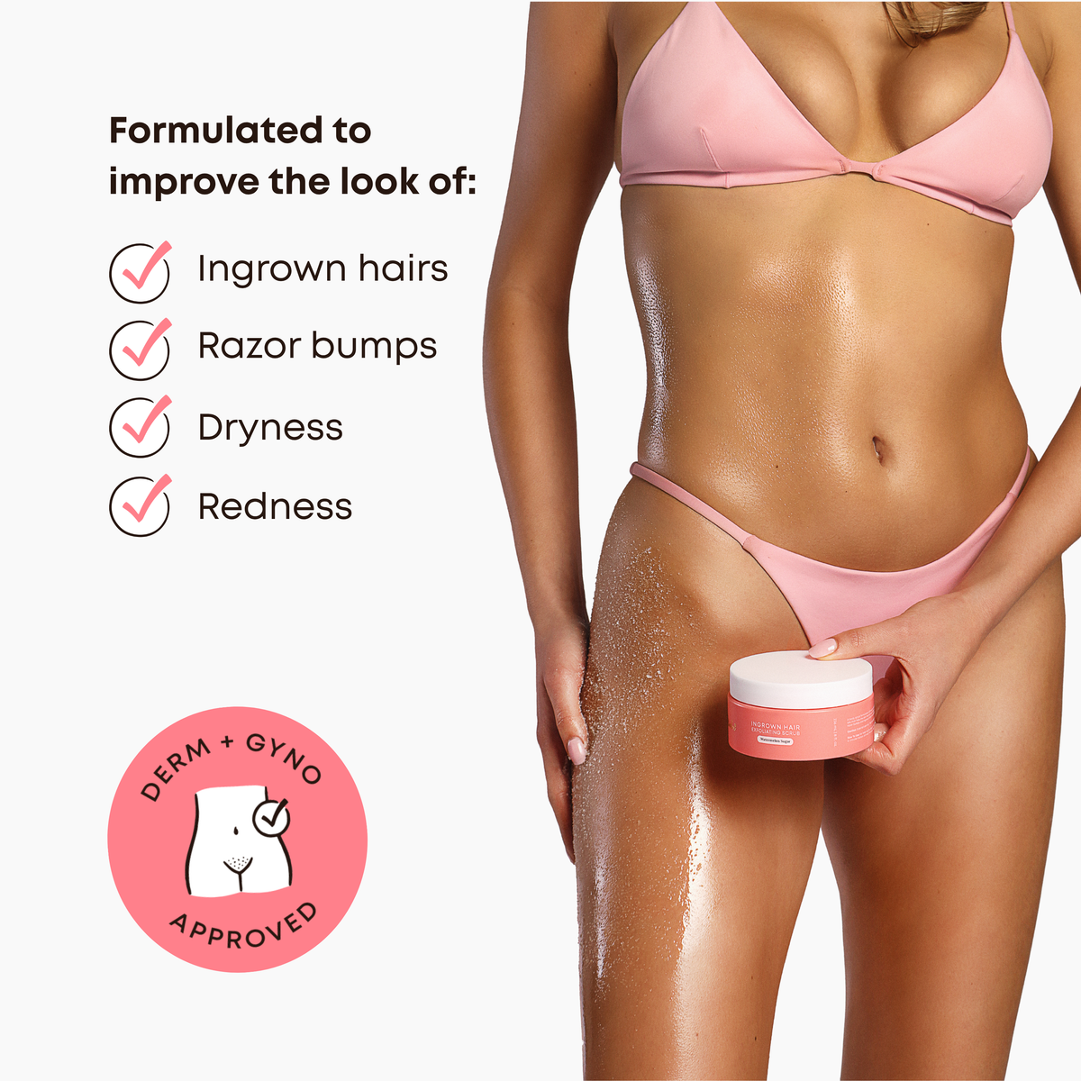 Ingrown Hair Exfoliating Scrub - Watermelon Sugar D1