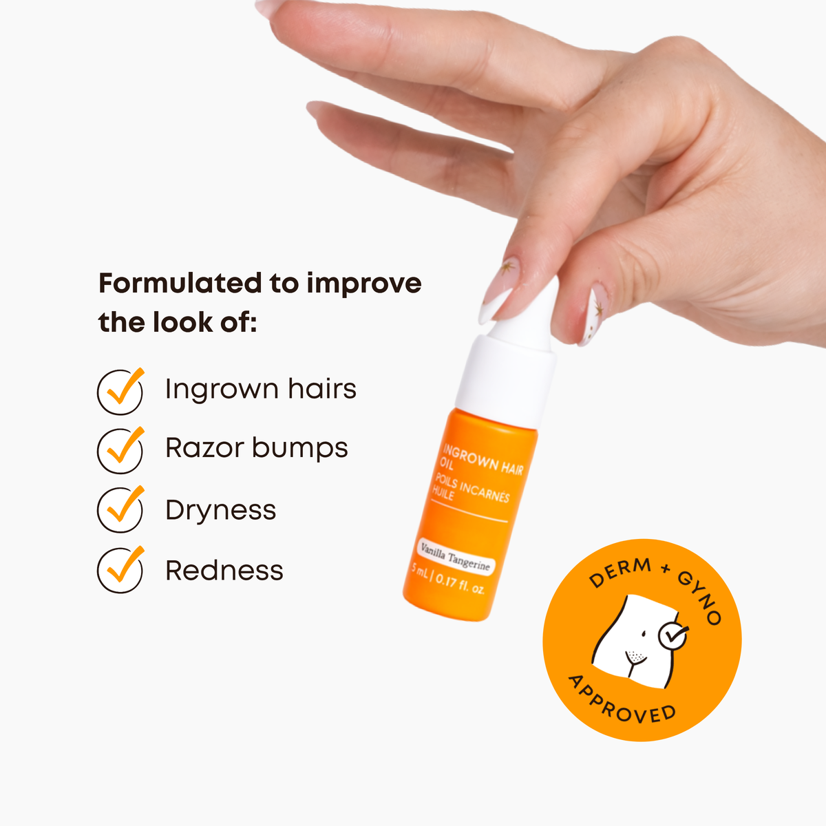 Mini Ingrown Hair Oil - Vanilla Tangerine J4